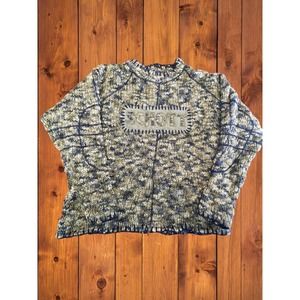 Schott Bros. Men's Size L Hand Crafted Green Wool Blend Ribbed Pullover Sweater